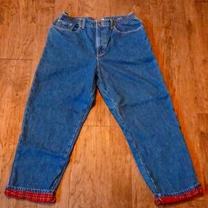 LL Bean original fit fully insulated relaxed womens jeans